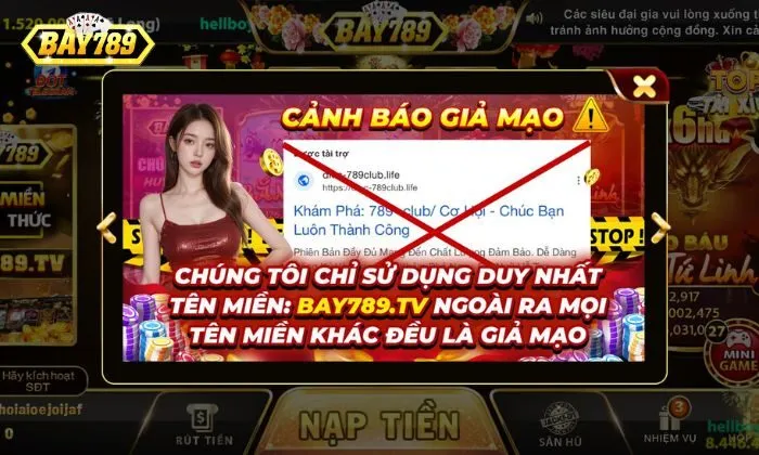 Lựa chọn trang web chính thức của Bay789 để tham gia